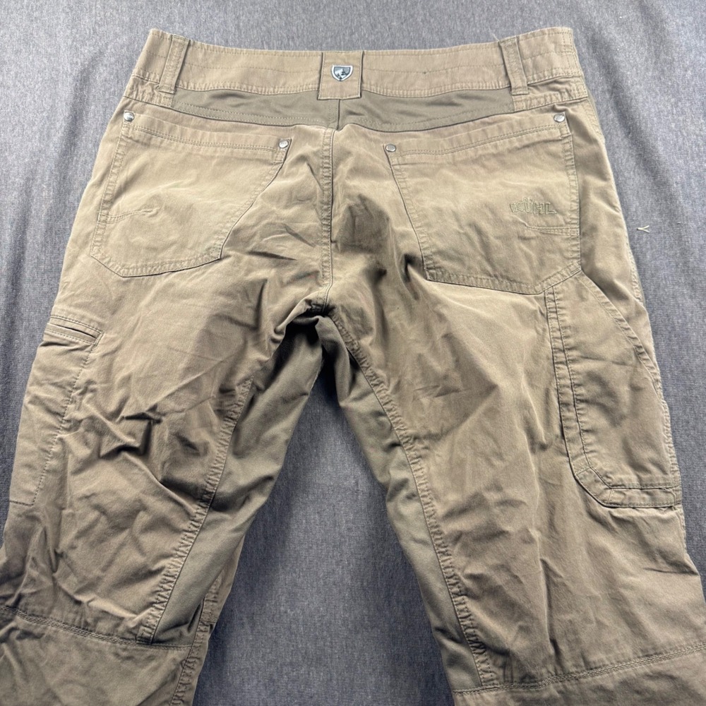 Kuhl Radikl Mens Khaki Brown Hiking Work Pants 33x30 Articulated Knee Stretch - Picture 9 of 11